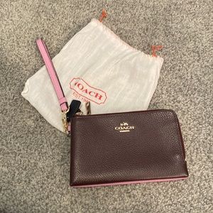 Coach double wristlet